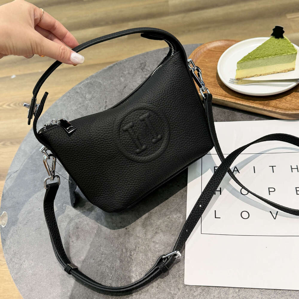 lunch Hot Hot box genuine leather bag, women's new versatile handbag, H home style original silver buckle bag, handbag,