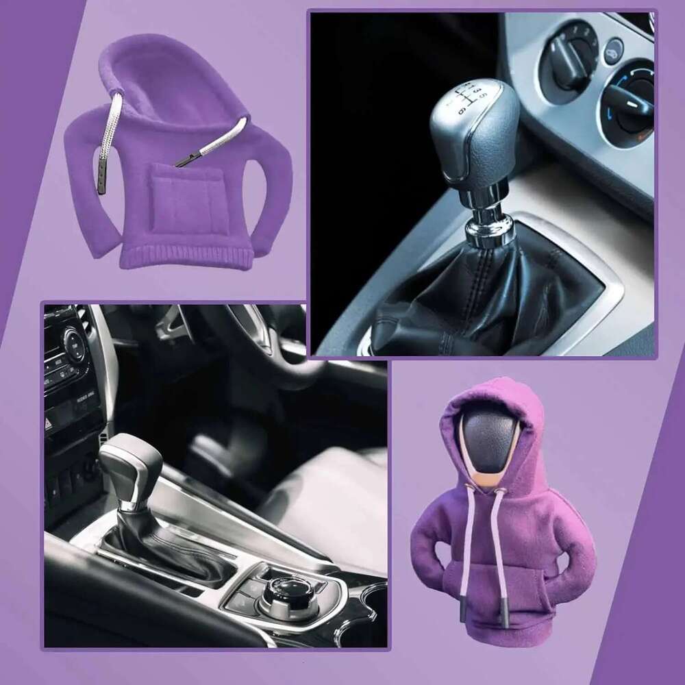 Stick Mini Hoodie Universal Shift Cover Knob Handle Decoration Gear Shifter Knobs Sweatshirt Car Interior Decor