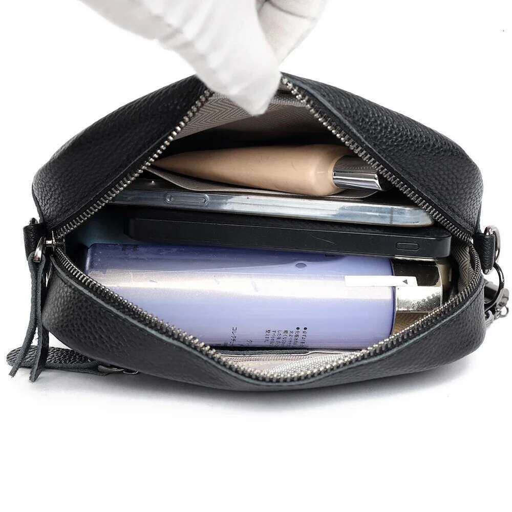 Women Quilted Shoulder Genuine Leather Classic Camera Bags Versatile Vintage Messenger Bag Casual Wallet Handbags