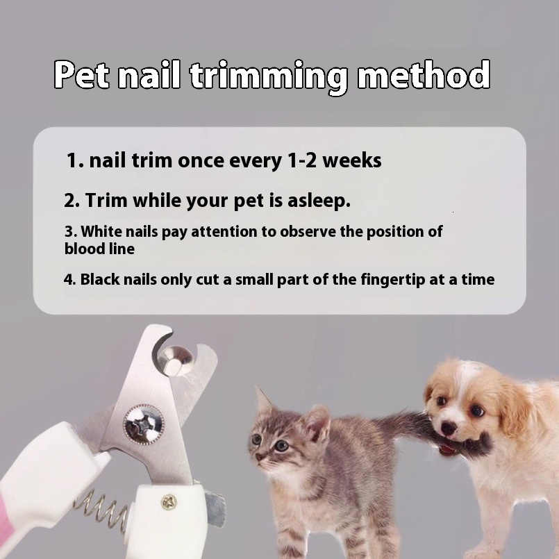 Pet Grooming Kit With Universal Clipping & File Tools For Cats & Dogs - Includes Nail Clipper Set 2Pcs