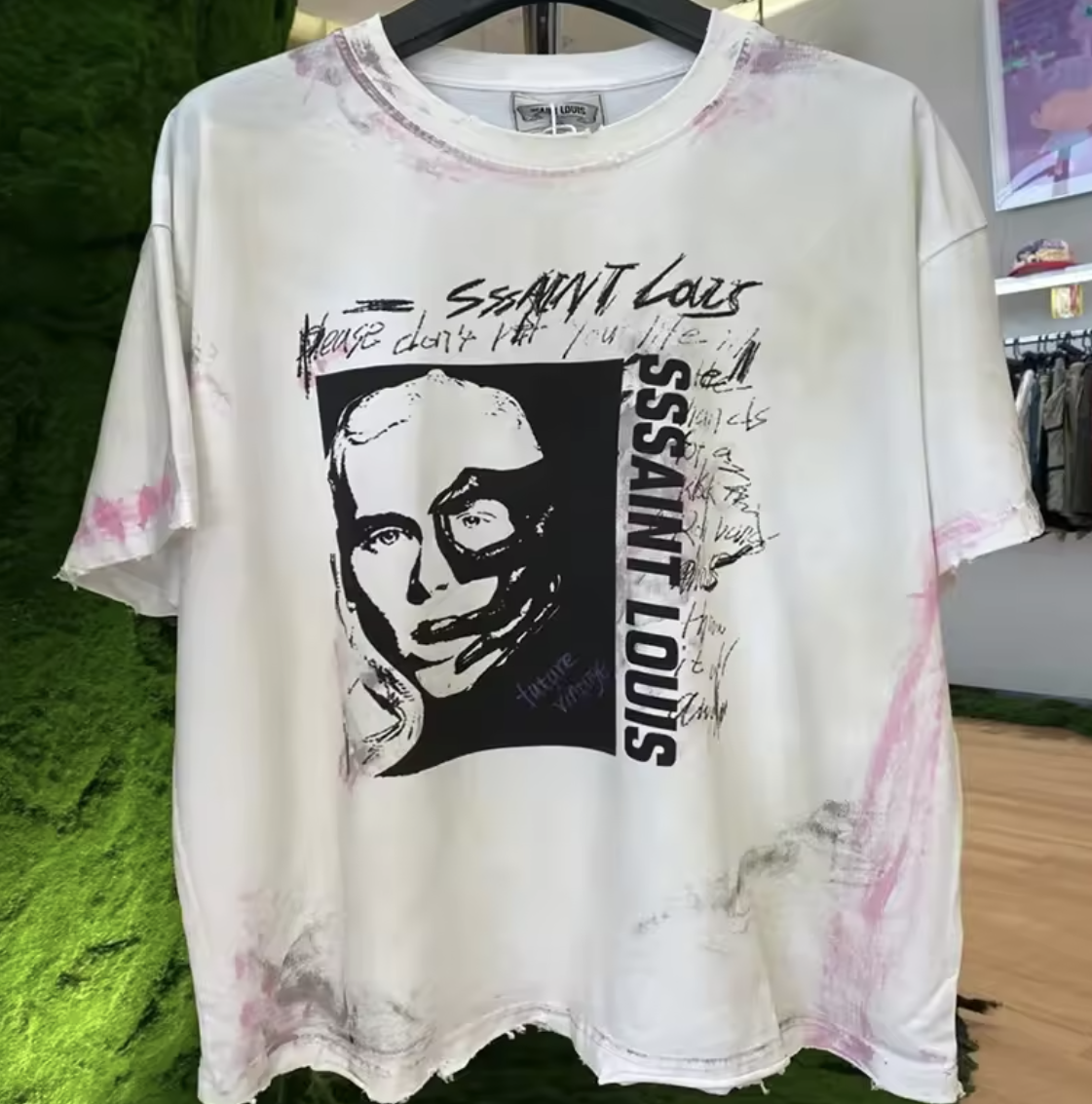 Men's T Shirts Novelty 2024 Men Number Nine Jesus Skull T-Shirt Hip Hop Skateboard Street Cotton T-Shirts Tee Top US Size BG85