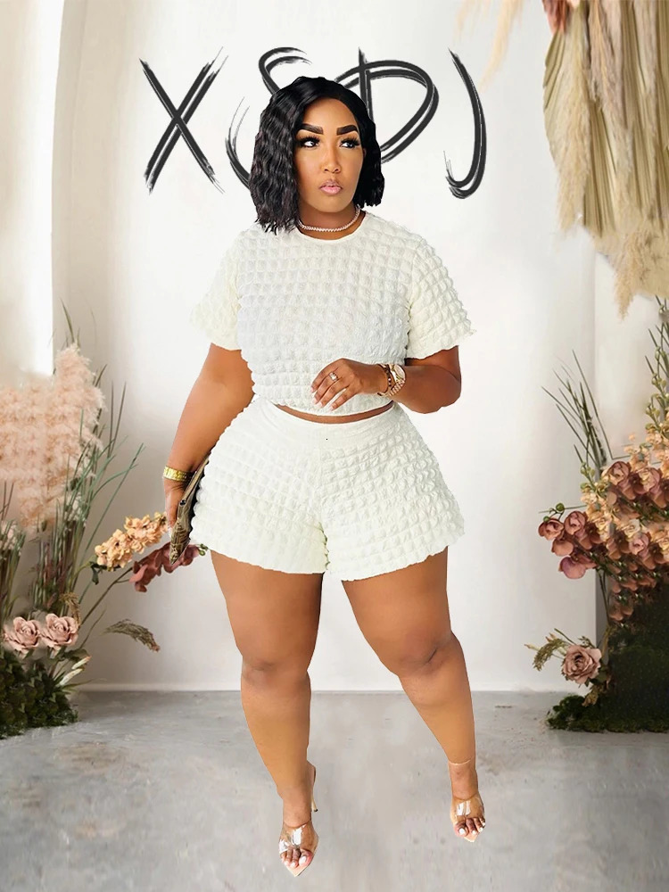 Summer Suit Chic and Elegant Woman Set In Sexy Outfit Casual Shorts Sets 2 Piece Plus Size Drop Wholesale 250506