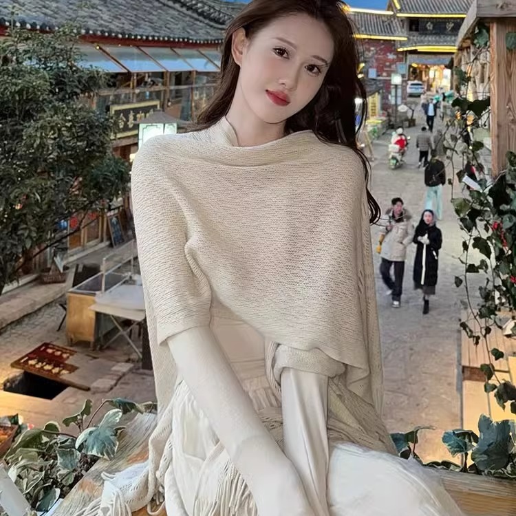 K732 Yunnan Dali Lijiang Tourism Ethnic Shawl Tibet Bohemia Northwest Cape Sichuan West Cloak Cloak