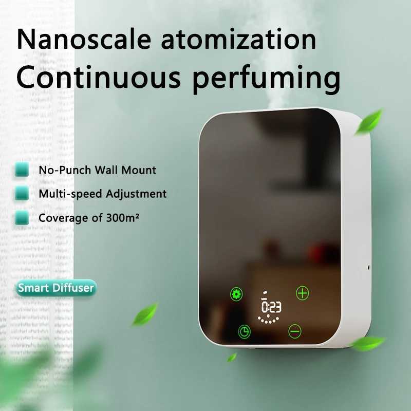Scent Machine Electric Aroma Nebulizer Scent Diffuser Machine Home Air Fragrance Machine Wall-Mountable for Home/Hotels/Gyms W250516