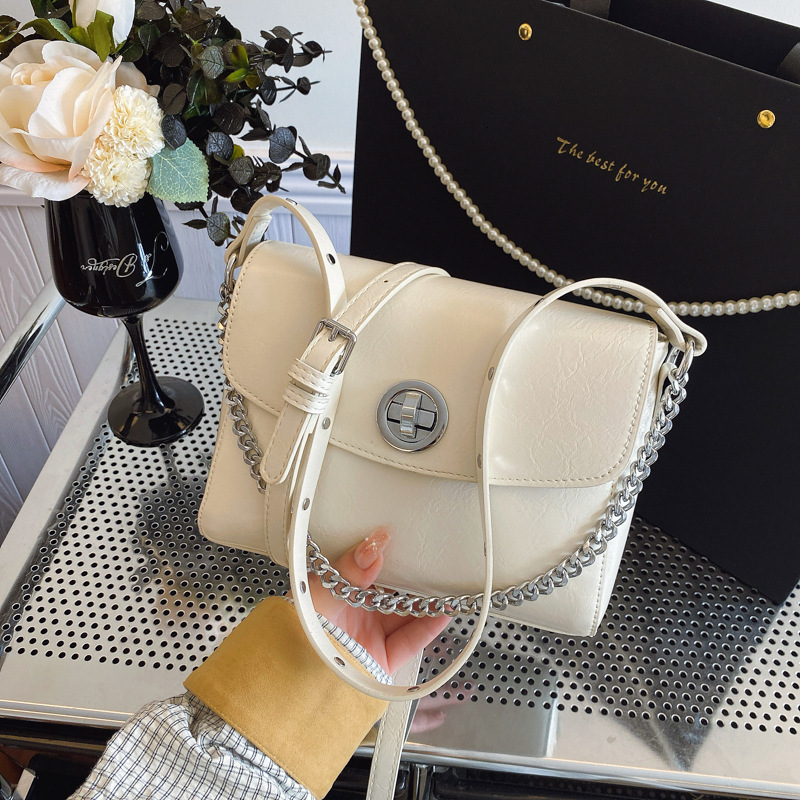 2025S designer super popular women new niche design armpit chain small square high-end sense shoulder crossbody bag