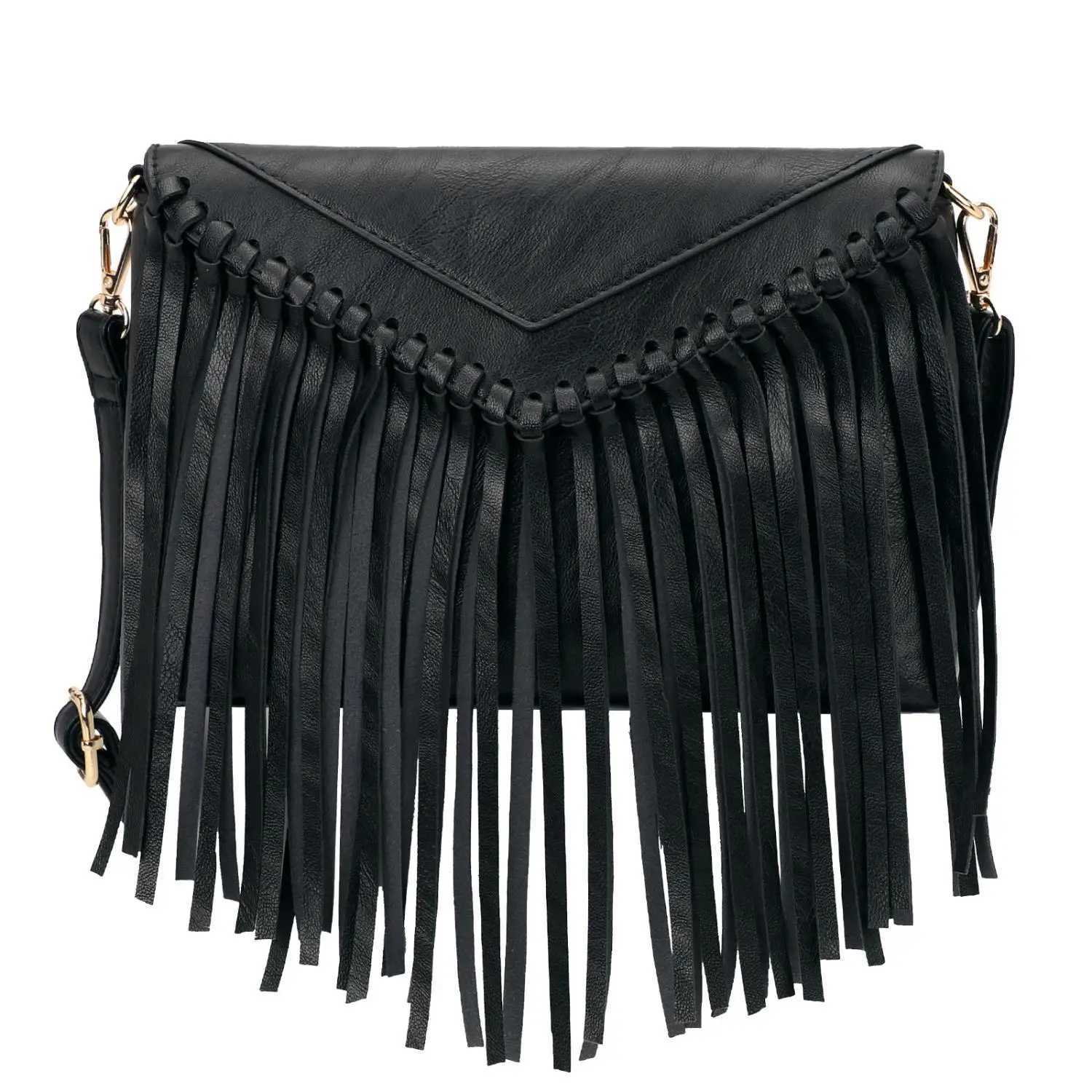Tassel Crossbody Purse for Women PU Leather Western Fringe Handbag Shoulder Bag Z250516