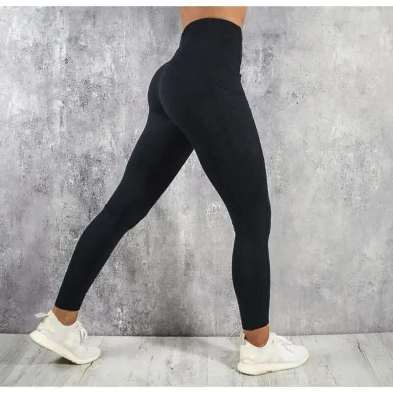 Women's Leggings Fiess 2023 Sports Yoga Running Pants Side Phone Pockets Womens Clothing Sexy Girl Women designer bag