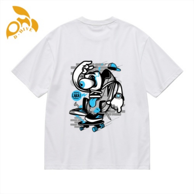 Free Shipping Designer Oversize Men's Women's shirt Fashion Short Sleeve Round neck Customized tees 200 g Men's hot stamping T-shirt - 