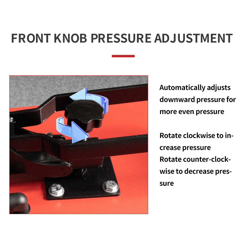 Semi-Automatic Heat Press Machine for T-Shirts - Size: 38x38 Inches