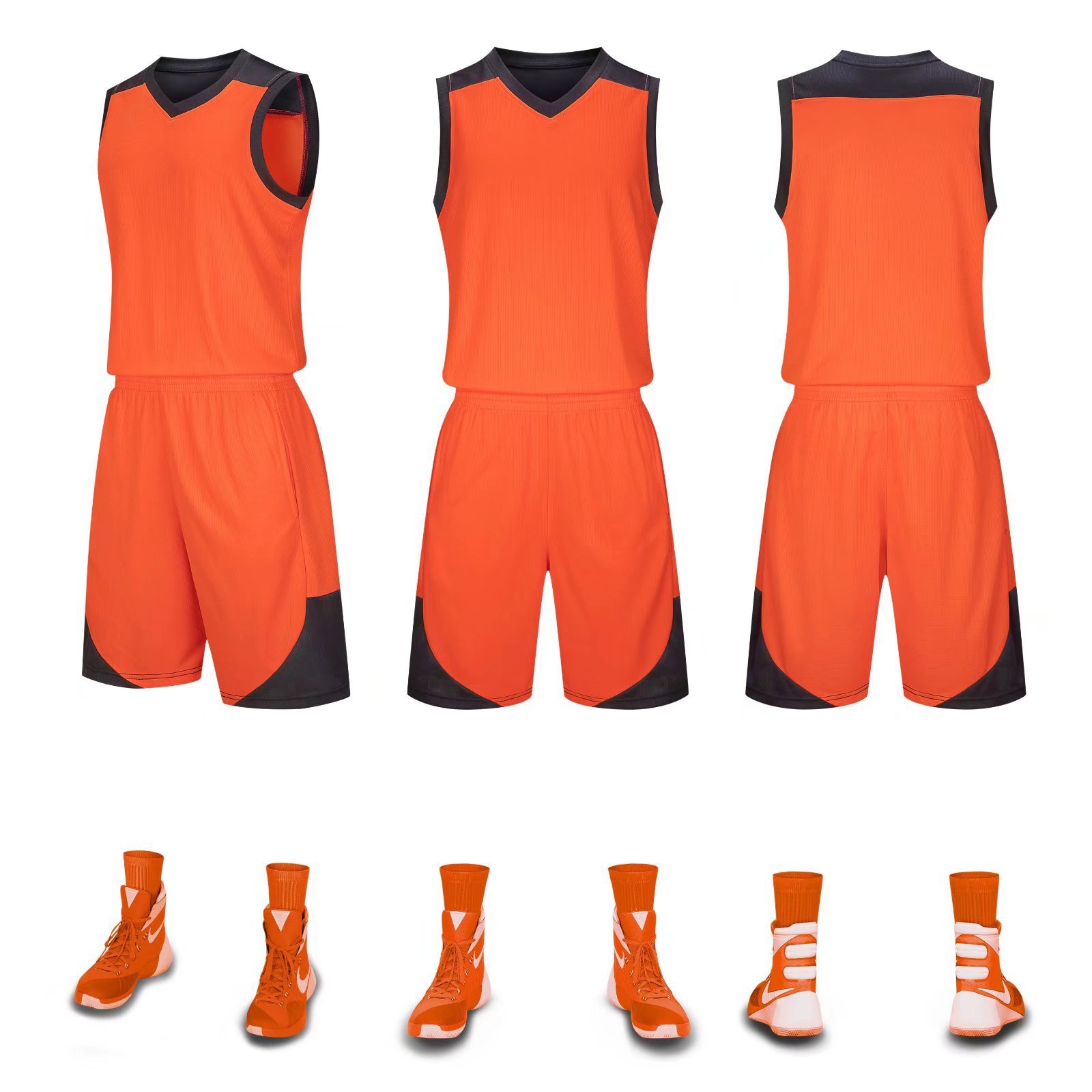 High-Quality Stretch Fabric Athletic Garments for Sports Teams Embossed Branding Available