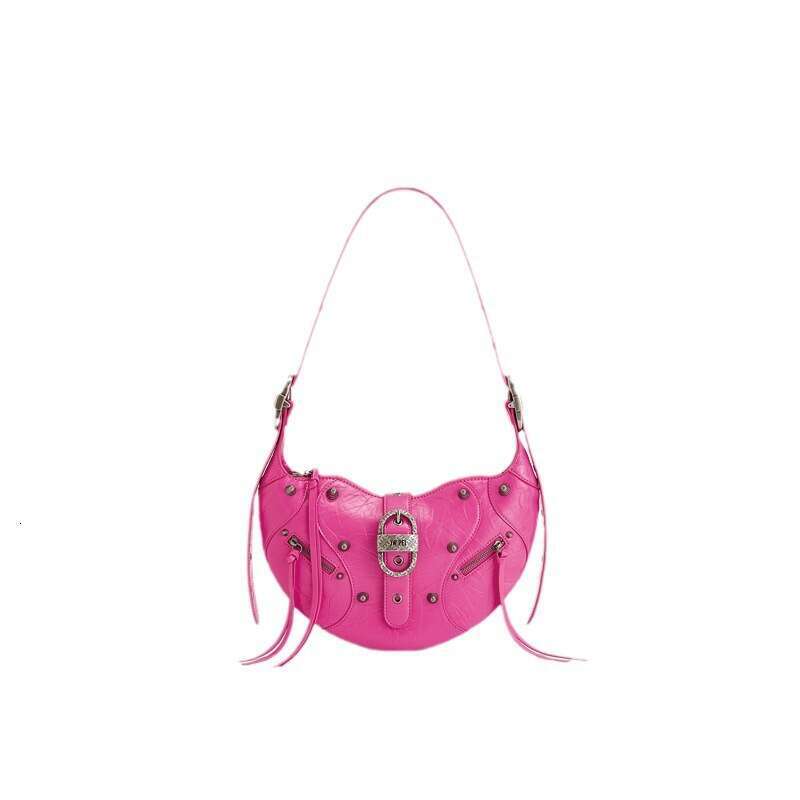 Women's Bags Designer JW PEI Oil Wax Leather Horn High Street Motorcycle New Large Capacity Fashion One Shoulder Crossbody Underarm Bag