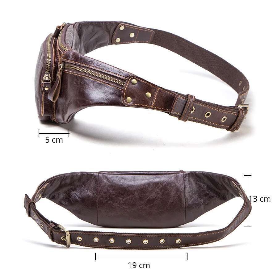 Contact's Cow Leather Men New Casual Small Fanny Male Waist Pack For Cell Phone And Credit Cards Travel Chest Bag