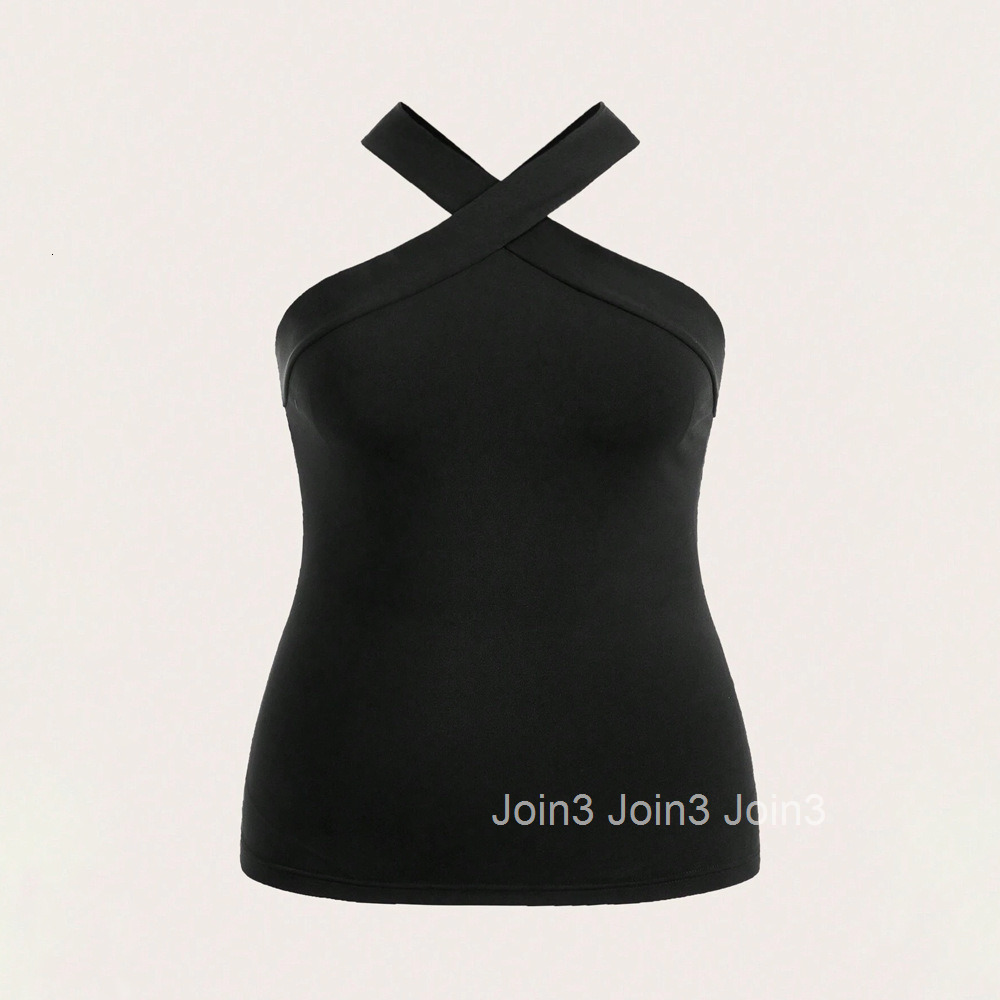Plus Size Womens Clothing New Style for Outerwear Short Style Sexy Camisole Off Shoulder Hanging Neck Vest Sleeveless Top Inside