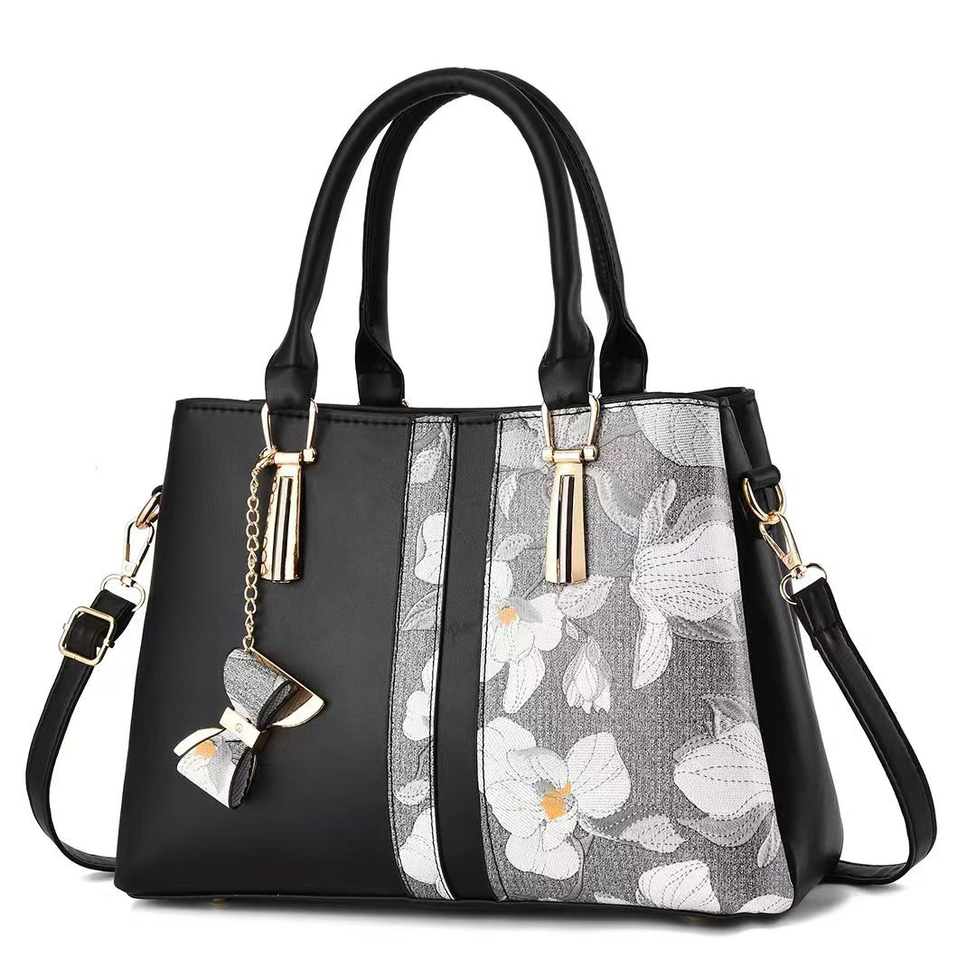New Arrival Chinese-Style Embroidered Tote - Fashionable Minimalist Shoulder Bag for Women Lightweight + Free Shipping