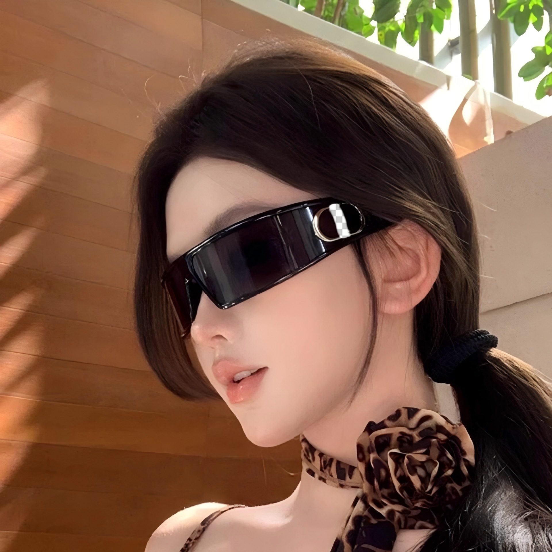 Designer Headband Sunglasses For Women High Sense New Two-in-one Concave Shaped Sunglasses With Uv Protection High Quality Casual Y2K