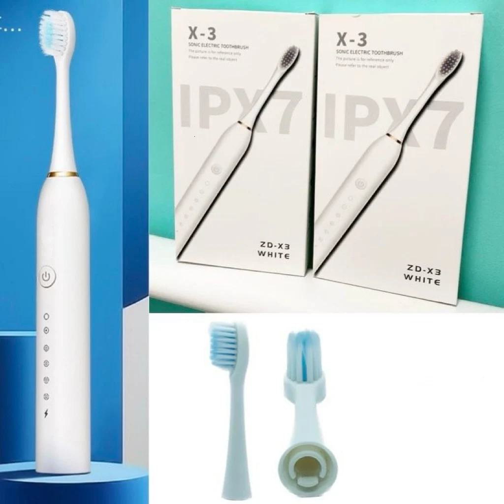 X-3 Toothbrush Replacement Heads For X.Q.M.Q X-3/ZD-X3/ZV80 Sonic Electric Toothbrush Soft DuPont Bristles Nozzles 250516