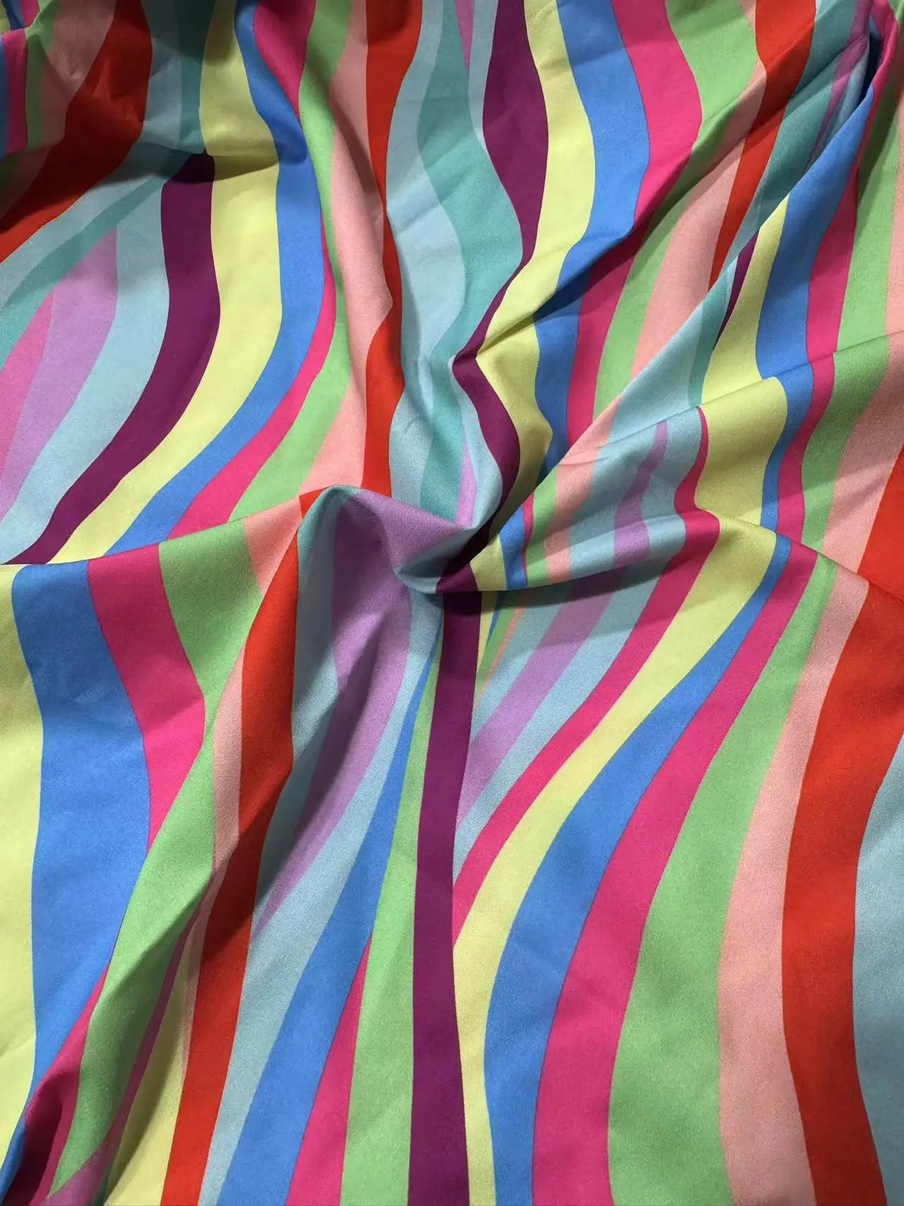 Plus size spring and summer rainbow striped sleeveless dress made of lightweight breathable fabric perfect for organizing shopping 250506