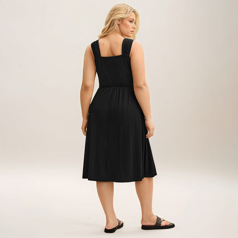 Plus Size Womens Clothing Elegant Fashionable Versatile Casual High Waist Slimming Jumpsuit Long Skirt