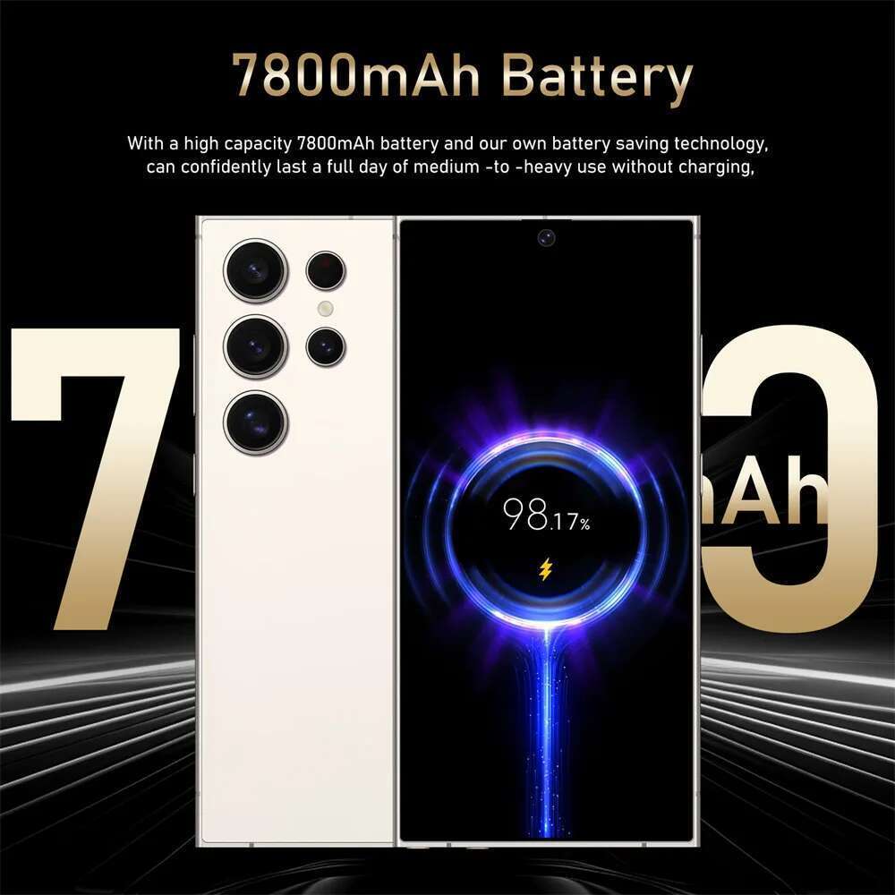 2025 Cellphones S25 Ultra 7.3Hd Original Global Version Mobile Phones 5G Smartphone Dual SIM Card 7800Mah Android 14 Cell Phone