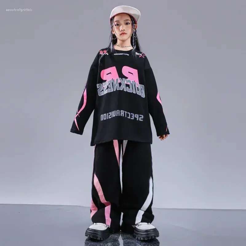 Stage Wear Children's Street Dance Performance Suit Maillard Boys Hip-hop Trendy Clothing Set designer bag