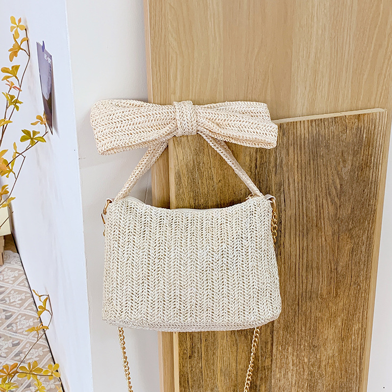 2025S designer grass women summer new countryside style western-style linen texture shoulder bag forest style handbag woven bag