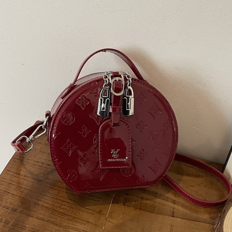 The new style of foreign air sense round cake bag small bag female fashion shoulder cross-body bag 2025