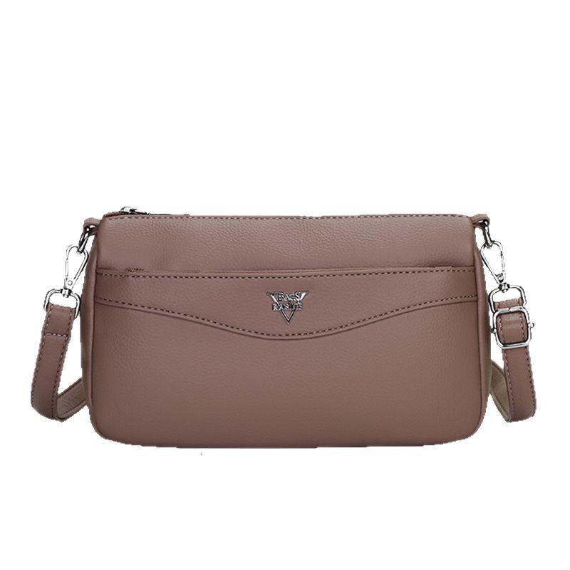 2025S designer women new fashionable large capacity shoulder crossbody soft leather small square mother bag
