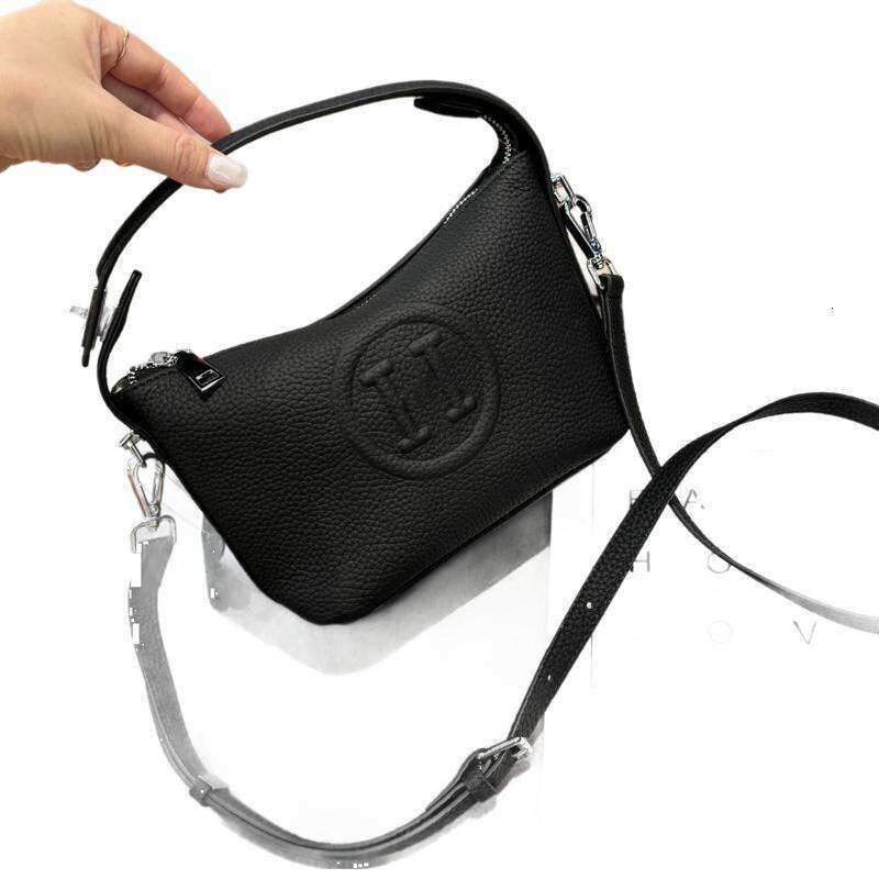 lunch Hot Hot box genuine leather bag, women's new versatile handbag, H home style original silver buckle bag, handbag,