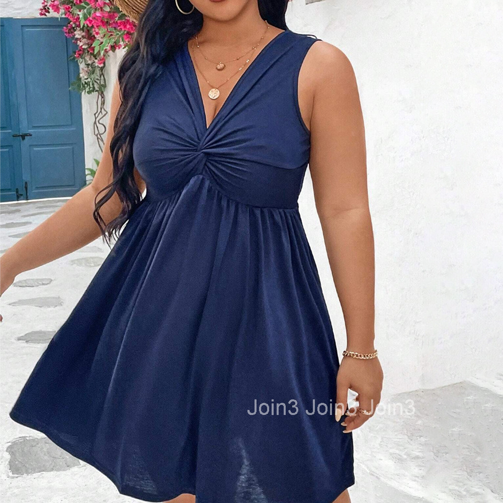 Oversized Womens Clothing with Twisted and Wrinkled Chest Design Showing a Slimming and Fashionable Temperament. Dresses for Women