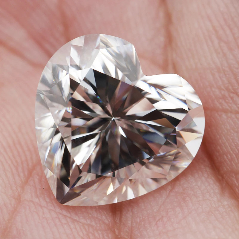 D Color Stone Round / Oval / Pear / Radiant / Emerald / Heart / Princess / Cushion / Asscher /Trilliant Cut 1.0-5.0ct 250516