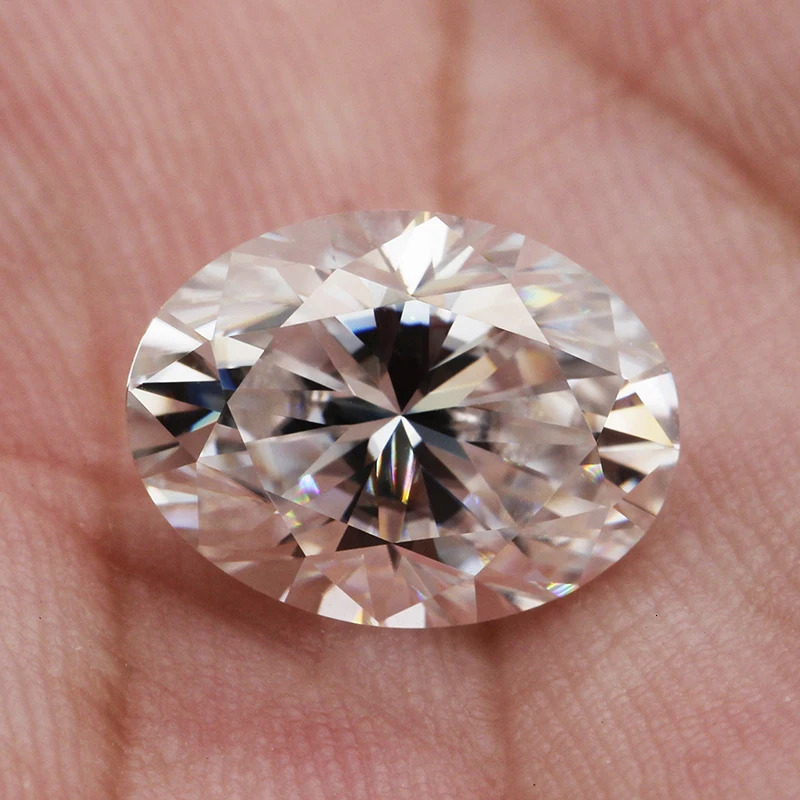 D Color Stone Round / Oval / Pear / Radiant / Emerald / Heart / Princess / Cushion / Asscher /Trilliant Cut 1.0-5.0ct 250516