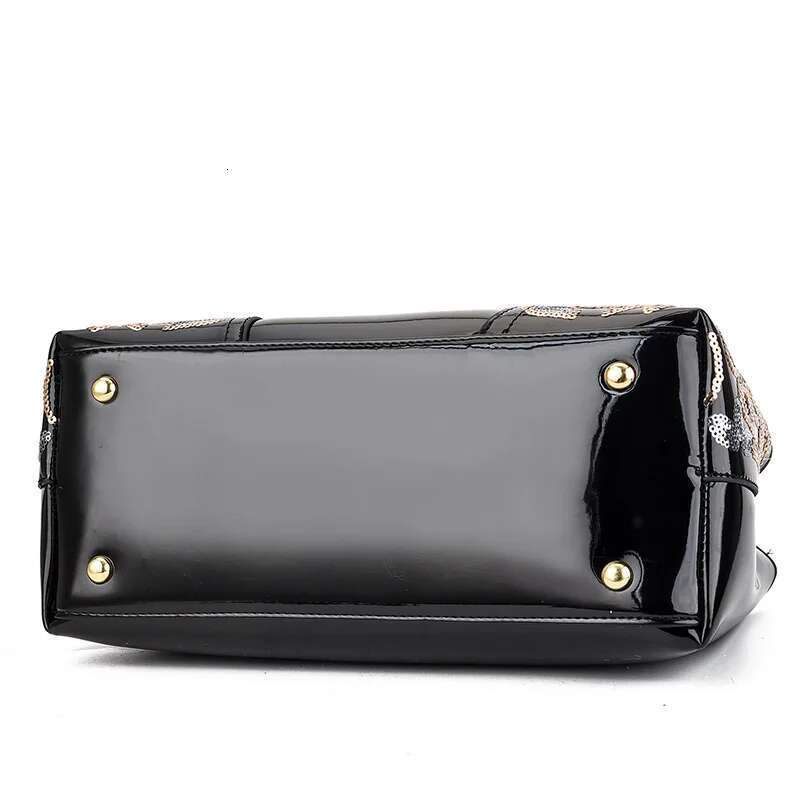 Patent leather glossy bride wedding atmosphere handbag large capacity women's shoulder messenger bag