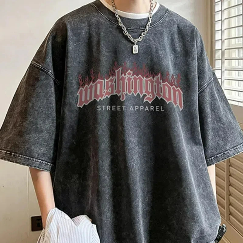 Black Gothic Style Fashion Top Plus Size Vintage Street Hip Hop Short Sleeve 2024 Summer Allmatch Big Tshirts 250514