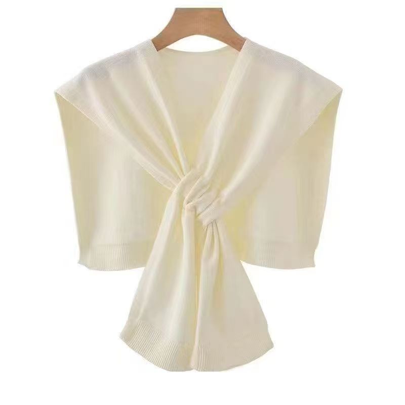 K735 Knitted striped small shawl high-end 2025 new all-match fashion shirt outerwear spring outing sunscreen waistcoat
