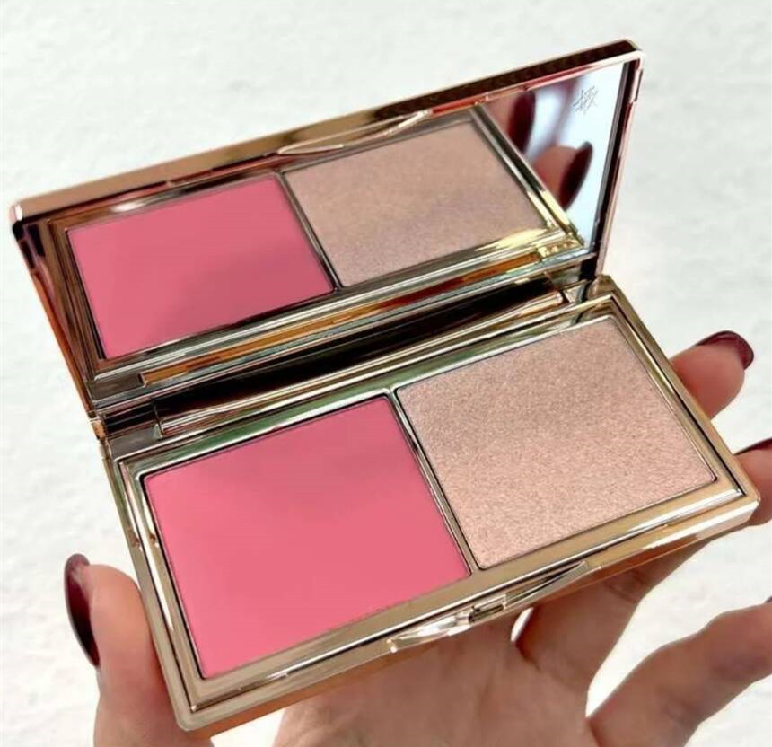 2 en 1 Palette de glissade à la fard à joues à la fard à joues hollywood