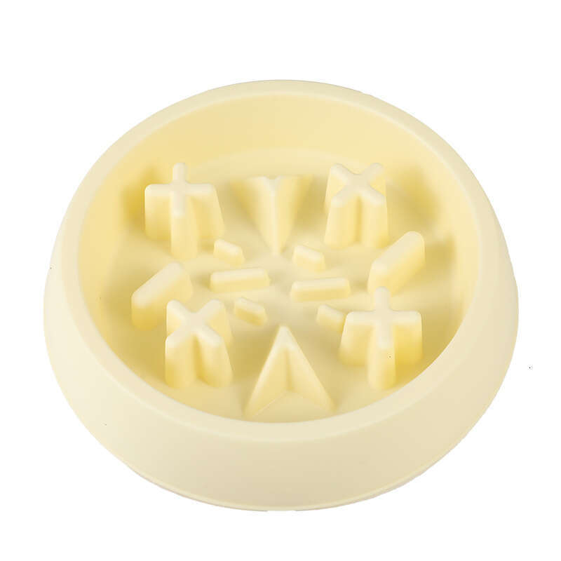 New and Choking Cat Teddy Rice Slow Food Anti Overturning Dog Bowl Pet Supplies