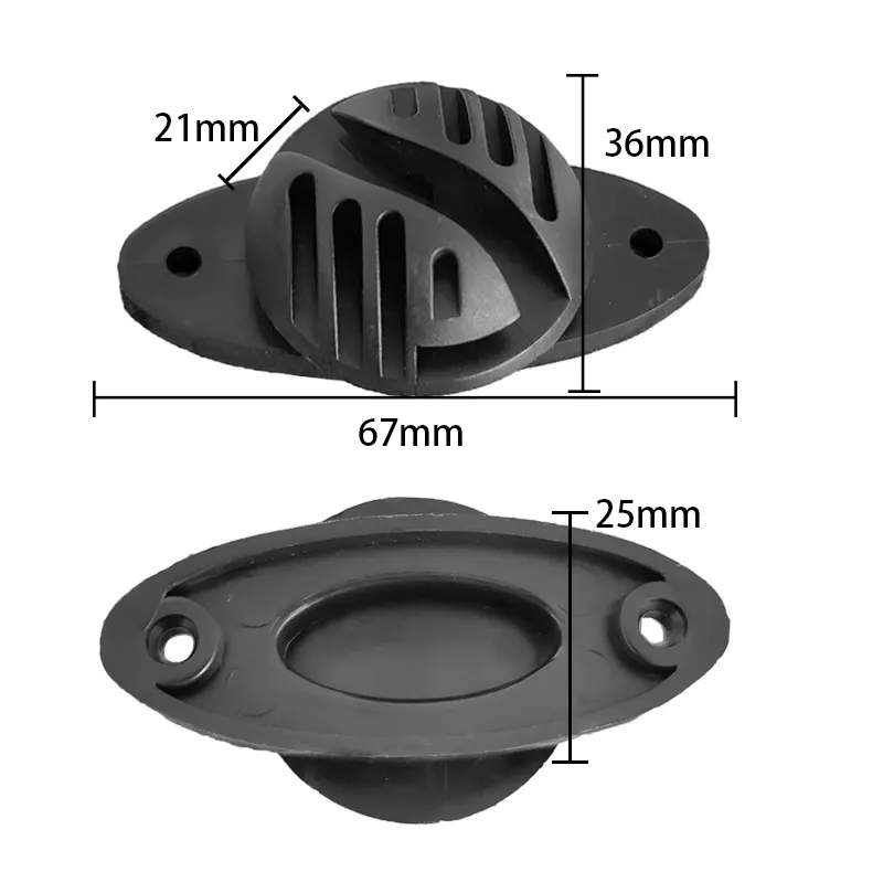 100pcs Black Fence Insulators Electric Fence Wood Post Claw Insulators Accessories Nail-On Polywire insulator