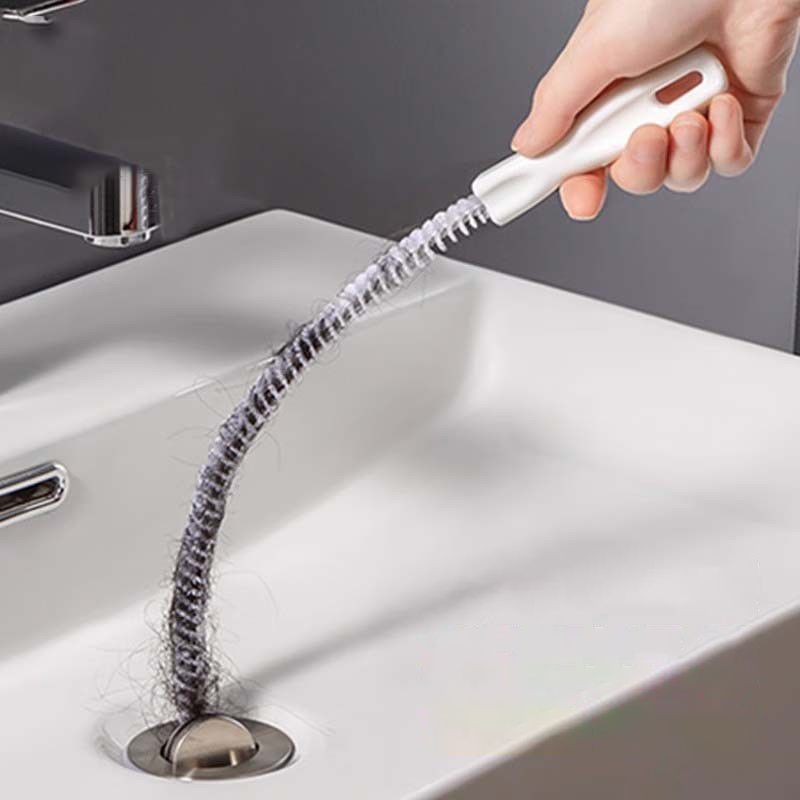 Pipe Dredging Brush for Sewer Hair Cleaning - Pool Maintenance Tool