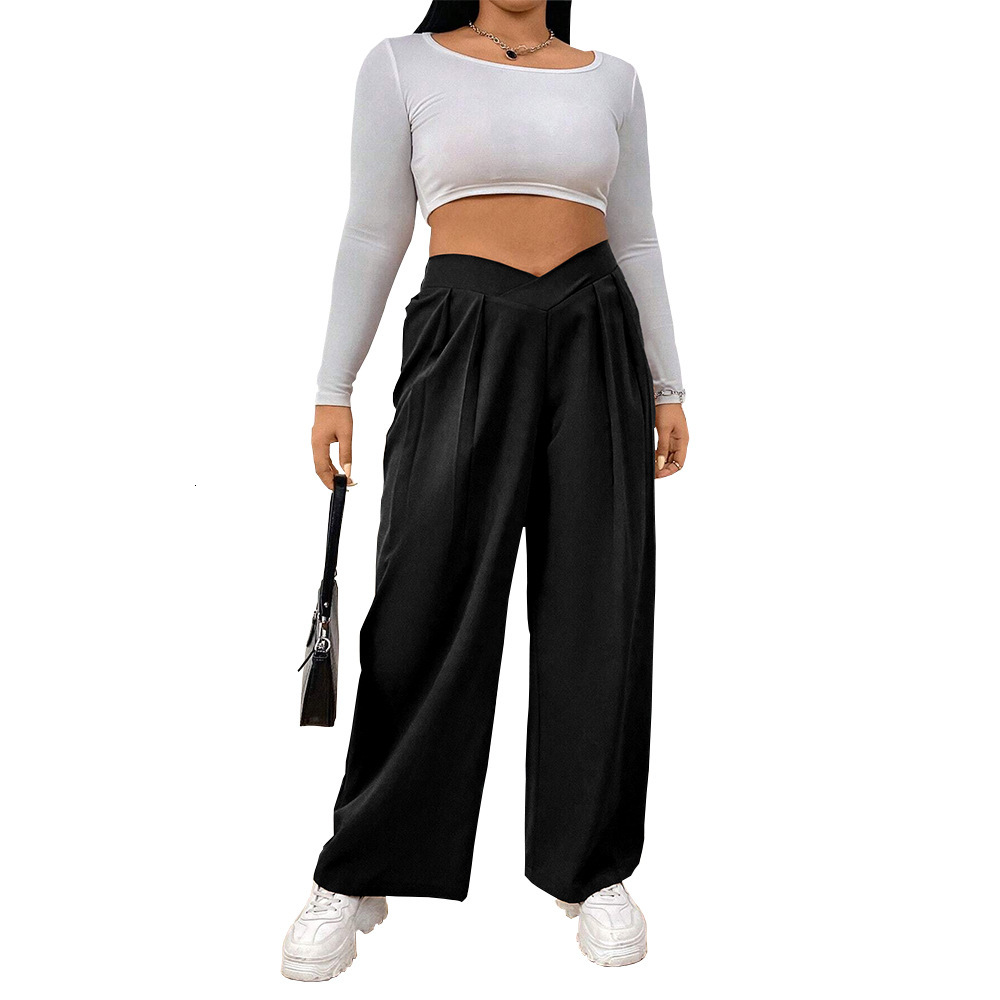 Womens Loose Casual Pants Comfortable Home Pants Solid Color Casual Wide Leg Sports Pants