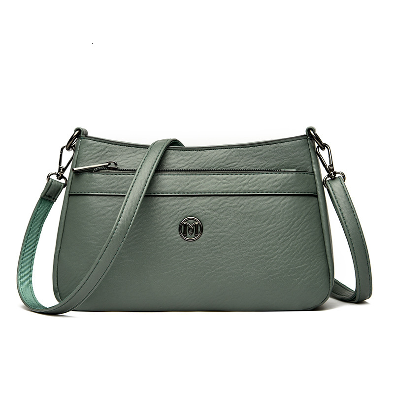 2025S designer middle-aged mother new women shoulder simple and fashionable crossbody bag large capacity soft leather small bag