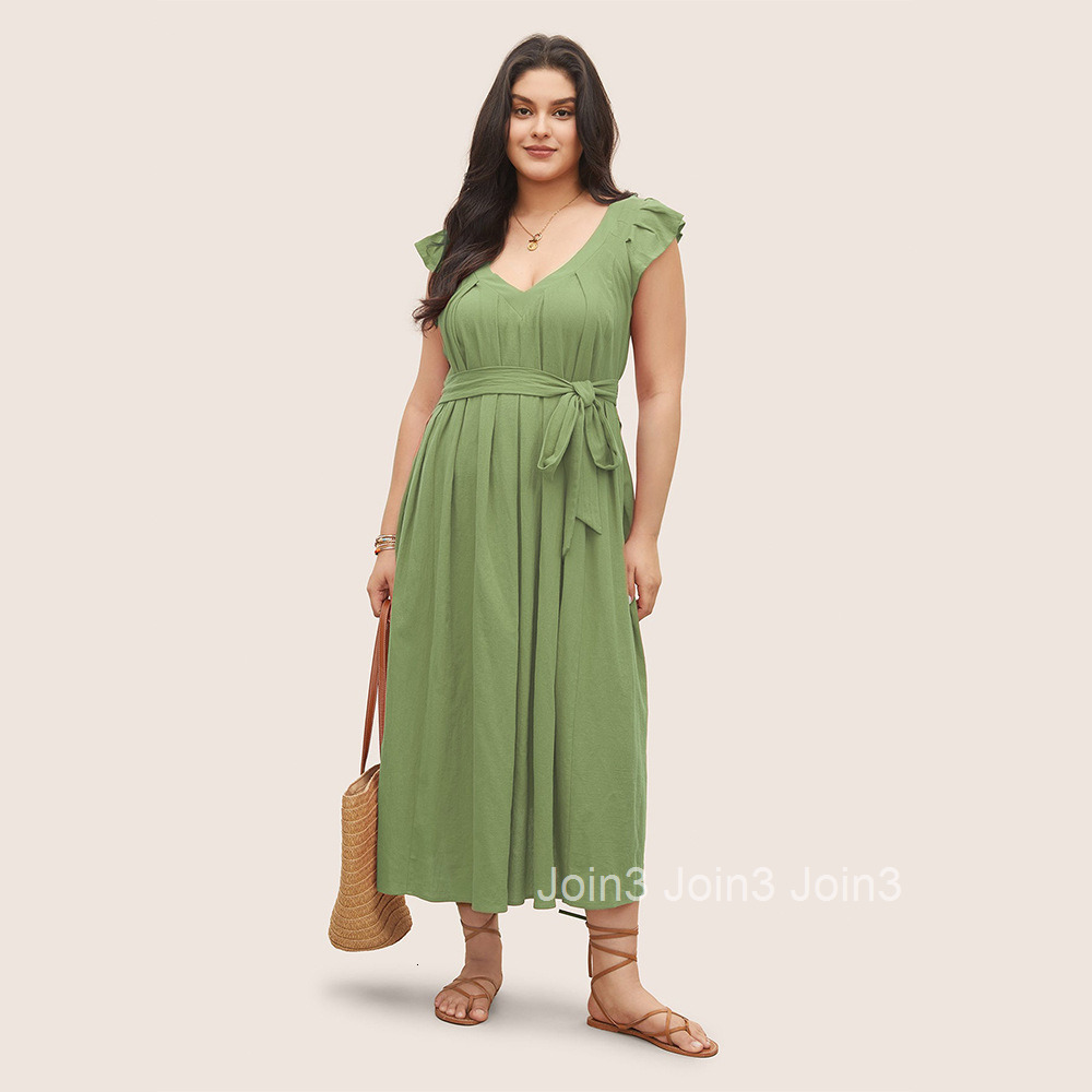Large Size Womens Dress with a Fresh and Elegant Temperament Summer High Waist Loose Fit Slimming and Concealing Mid Length Skirt