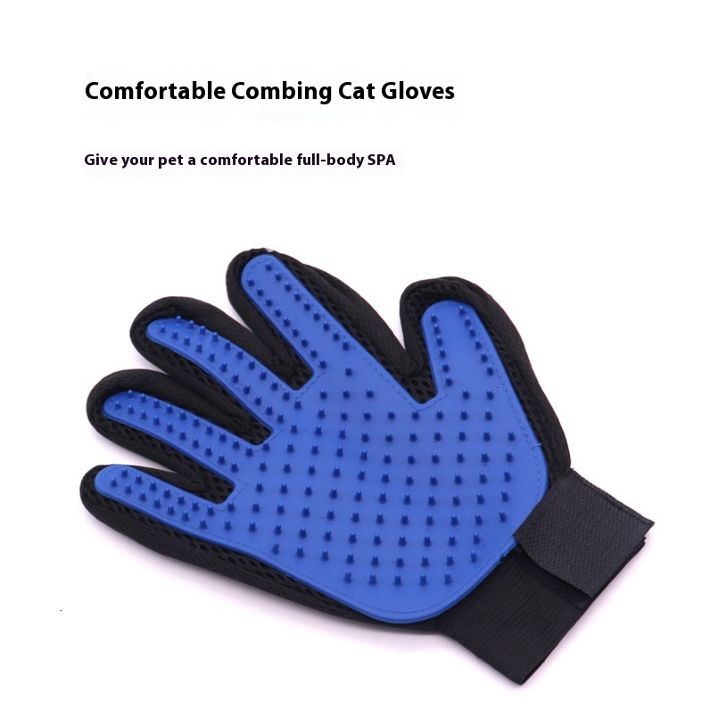 Pet Grooming Dog Cleaning Kit Pets Knot Thinning Comb Gloves Nail Clippers Set Dog Supplies Cat Hair Combs