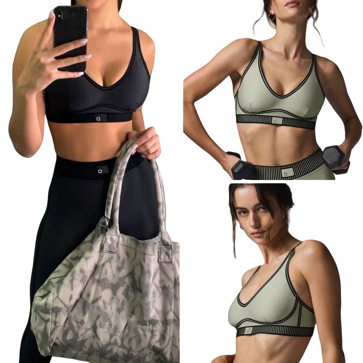 2025 5A New Yoga Sets Sports Heart Throb Bra+Leggings High End White Striped Pants Back Yoga Outfits aloness Set Summer aloness women clothes bra set suit