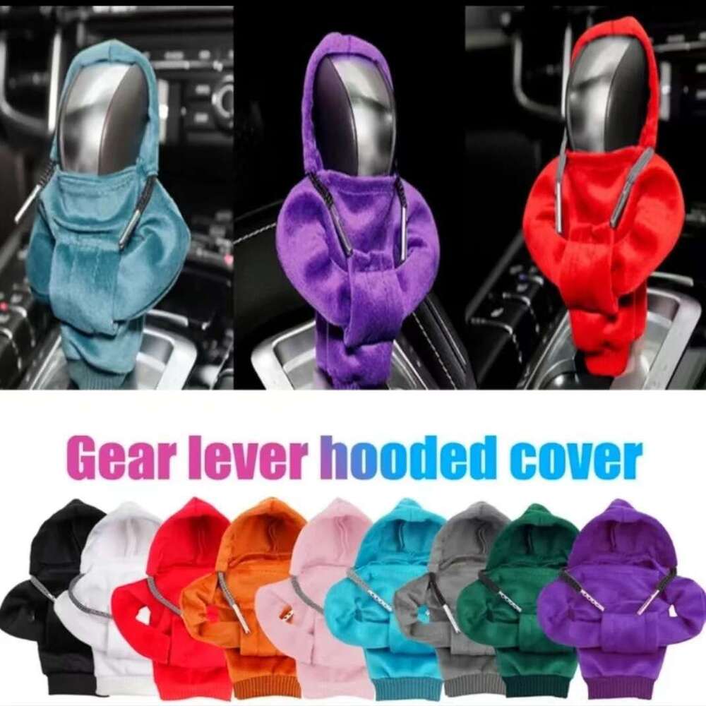 Stick Mini Hoodie Universal Shift Cover Knob Handle Decoration Gear Shifter Knobs Sweatshirt Car Interior Decor