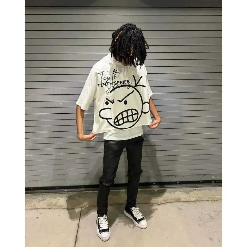 Y2K T Shirt Streetwear Men Women Clothing Cartoon Kid Graphic Print Short Sleeve Harajuku Hip Hop Trendy New Oversized T Shirt X250516