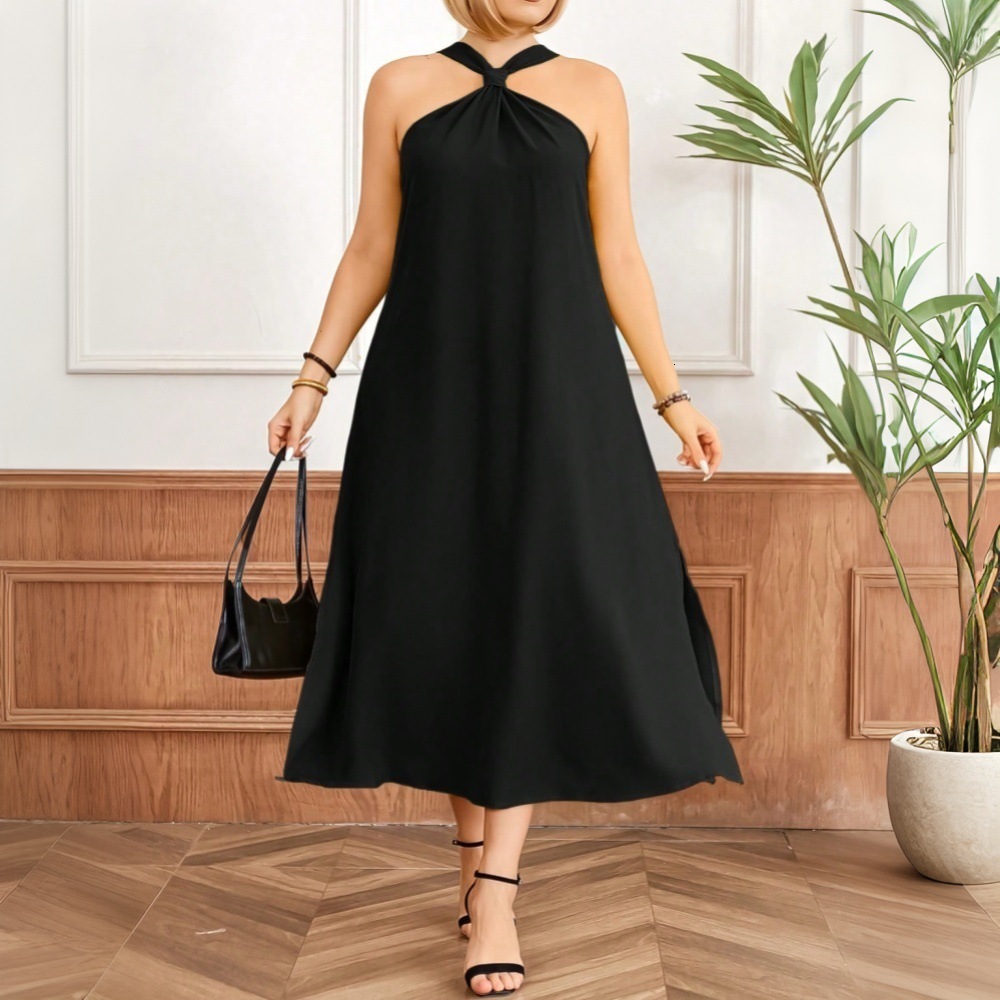2025plus Size Womens Clothing Spring and Summer New Item Queens Intellectual Style Dress Slim Fit Mid Length Skirt