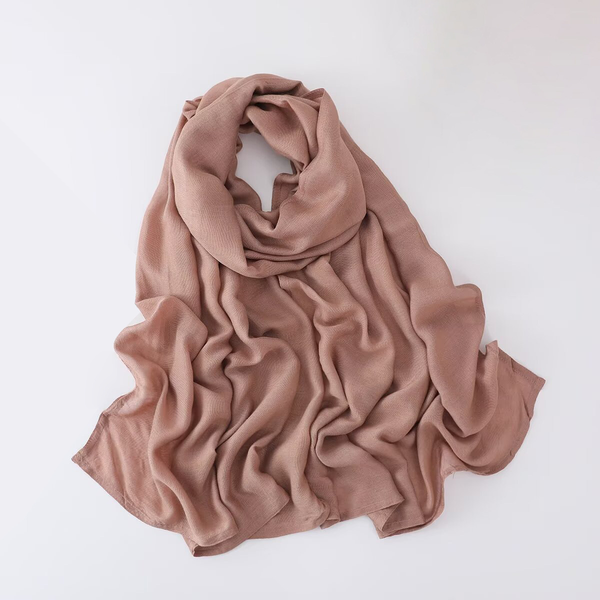 K741 Cross-border cotton modal double needle wide-edge headscarf monochrome high quality breathable shawl scarf factory