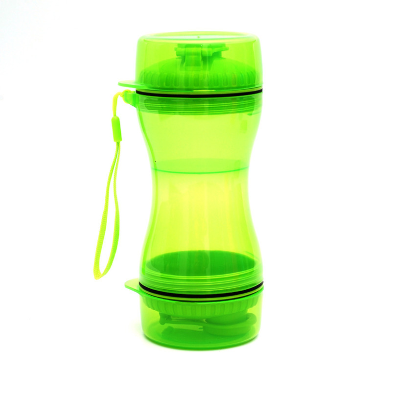 Outdoor Pet Kettle Bottle For Dogs, Non Wetting Mouth, Accompanying Food Cup, Supplies, Water Dispenser