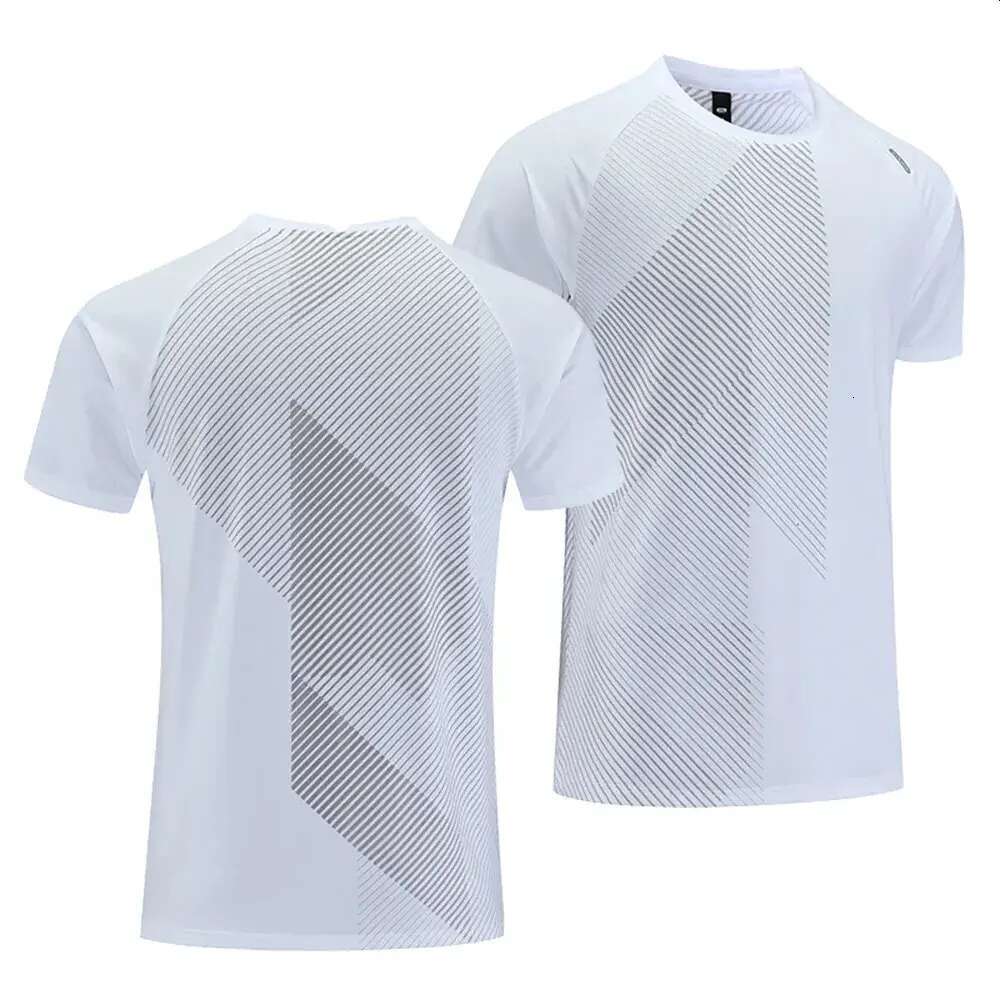 Quick Drying Mens Running Tshirt Fiess Sports T Shirt Gym Training Tees Breathable Jogging Casual Sportswear Unisex Tops 240816 designer bag