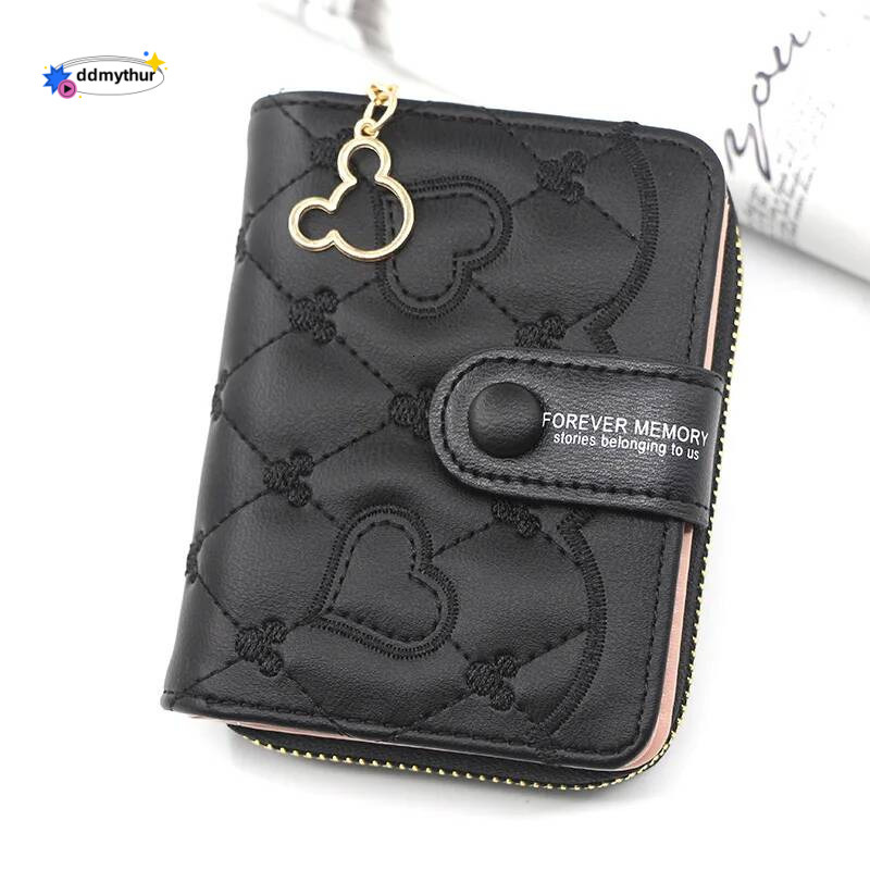 Women Wallets Brand Red Black Small Mini Coin Purse Hasp Card Holder Ladies Wallet Zipper Female Leather Buckle Wholesale ddmythur Y260206